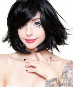 Best deal ✔️ ROCKSTAR WIGS Cosplay Hologram 12" [Black] | WIG 🌟 -Halloween Item Store rockstar wigs hologram black wigs 1 719a2691 a896 462f ab1a b9ba0f8fa758 700x700