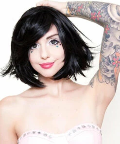 Best deal ✔️ ROCKSTAR WIGS Cosplay Hologram 12" [Black] | WIG 🌟 -Halloween Item Store rockstar wigs hologram black wigs 3 2e951d3b 16b2 4a9c b686 2a9b4075b1f2 700x700