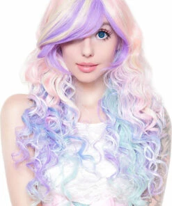 Flash Sale ⭐ ROCKSTAR WIGS Cosplay Rainbow Rock Hair Prism 2 [Pastel] | WIG ⌛ -Halloween Item Store rockstar wigs rainbow rock hair prism 2 wigs 3 b4d6ba81 5deb 4d01 8062 336f2cea49b6 700x700
