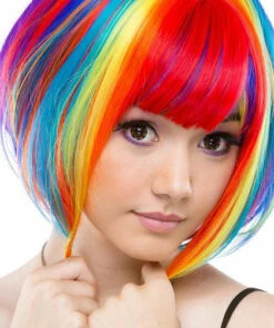 Wholesale ✨ ROCKSTAR WIGS Cosplay Rainbow Rock [Rainbow Bob] | WIG 😀