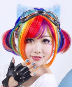 Wholesale ✨ ROCKSTAR WIGS Cosplay Rainbow Rock [Rainbow Bob] | WIG 😀 -Halloween Item Store rockstar wigs rainbow rock rainbow bob wig 5 11fcedca 5357 4dc2 8d5f 724f2e317143 700x700