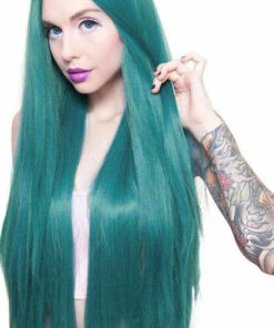 Cheap ✔️ ROCKSTAR WIGS Cosplay Yaki Straight Turquoise Mix | WIG [32 INCH] ⌛