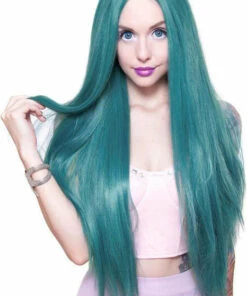Cheap ✔️ ROCKSTAR WIGS Cosplay Yaki Straight Turquoise Mix | WIG [32 INCH] ⌛ -Halloween Item Store rockstar wigs yaki straight turquoise mix wigs 32 inch 3 b0a609c4 bbb2 45cb be2c 7e31e756d60f 700x700