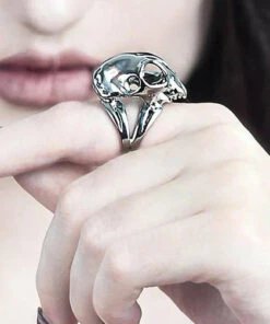 New 🔥 ROGUE AND WOLF Skulls Cat Skull [Mirror Steel] | RING ✔️ -Halloween Item Store rogue and wolf cat skull mirror steel ring 8 cd5b449e 3cf9 41aa 8705 e500e512f9e4 700x700
