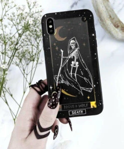 Best deal ❤️ ROGUE AND WOLF Skulls Death Tarot [Gold] | PHONE CASE ✔️ -Halloween Item Store rogue and wolf death tarot gold phone case 4 97a231a3 1475 47d2 afdc 943386b4a7ff 700x700