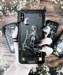 Best deal ❤️ ROGUE AND WOLF Skulls Death Tarot [Gold] | PHONE CASE ✔️ -Halloween Item Store rogue and wolf death tarot gold phone case 5 7824b81f aeac 49a0 819c 3d3e2e5d7553 700x700