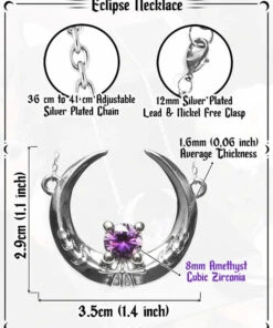 Best Sale ✔️ ROGUE AND WOLF The Moon Eclipse [Mirror Steel] | NECKLACE ⭐ -Halloween Item Store rogue and wolf eclipse mirror steel necklace 7 d77c938a 31cf 4c37 981f c4f457a8c934 700x700