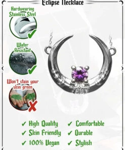 Best Sale ✔️ ROGUE AND WOLF The Moon Eclipse [Mirror Steel] | NECKLACE ⭐ -Halloween Item Store rogue and wolf eclipse mirror steel necklace 8 6d3121db 6ec9 446a bbec 81d1cd494ba4 700x700
