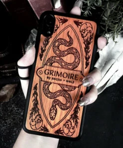 Deals ❤️ ROGUE AND WOLF All Grimoire [Cherry Wood] | PHONE CASE** 🤩