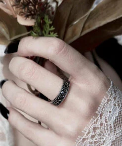 Cheapest ✔️ ROGUE AND WOLF The Moon Moon Child [Blackened Steel] | RING 🧨 -Halloween Item Store rogue and wolf moon child blackened steel ring 2 4b037639 f910 44fe a3e8 5ae46aef8e08 700x700