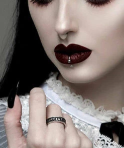 Cheapest ✔️ ROGUE AND WOLF The Moon Moon Child [Blackened Steel] | RING 🧨 -Halloween Item Store rogue and wolf moon child blackened steel ring 3 d3d45f27 810b 479a ba34 38c9e1ca70eb 700x700