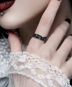 New ✔️ ROGUE AND WOLF The Moon Moonrise [Blackened Steel] | RING 😀 -Halloween Item Store rogue and wolf moonrise blackened steel ring 4 6ce102a9 5b0d 4db4 9902 bb0db431b419 700x700