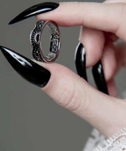 New ✔️ ROGUE AND WOLF The Moon Moonrise [Blackened Steel] | RING 😀 -Halloween Item Store rogue and wolf moonrise blackened steel ring 7 e78967e1 4f78 4be2 9fa2 41bcb3503a66 700x700