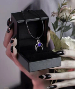 Outlet ⭐ ROGUE AND WOLF The Moon Rhea [Sterling Silver] | CHOKER ✔️ -Halloween Item Store rogue and wolf rhea sterling silver choker 2 700x700