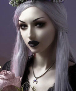 Outlet ⭐ ROGUE AND WOLF The Moon Rhea [Sterling Silver] | CHOKER ✔️ -Halloween Item Store rogue and wolf rhea sterling silver choker 7 700x700