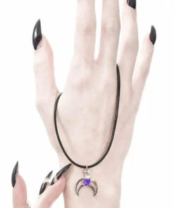 Outlet ⭐ ROGUE AND WOLF The Moon Rhea [Sterling Silver] | CHOKER ✔️ -Halloween Item Store rogue and wolf rhea sterling silver choker 8 700x700