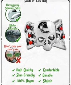 Coupon 🎉 ROGUE AND WOLF Skulls Sands Of Time [Mirror Steel] | RING ✔️ -Halloween Item Store rogue and wolf sands of time mirror steel ring 13 b464b2cf 1574 41c0 a711 f4fd64e8c894 700x700