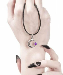 Cheap 👏 ROGUE AND WOLF The Moon Selene [Sterling Silver] | CHOKER ⌛ -Halloween Item Store rogue and wolf selene sterling silver choker 2 700x700