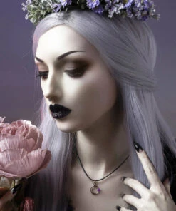 Cheap 👏 ROGUE AND WOLF The Moon Selene [Sterling Silver] | CHOKER ⌛ -Halloween Item Store rogue and wolf selene sterling silver choker 7 700x700