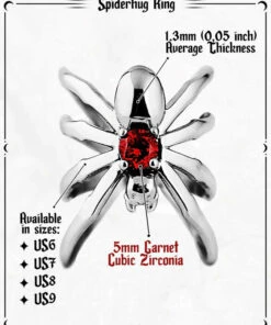 New ✨ ROGUE AND WOLF All Spiderhug [Mirror Steel] | RING 🎁 -Halloween Item Store rogue and wolf spiderhug mirror steel ring 13 c1f01182 3e02 467a 8b47 b9bb7b374273 700x700