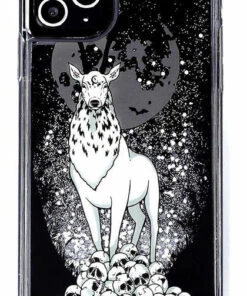 New ⌛ ROGUE AND WOLF All Stag Guardian [Silver Glitter] Shock Resistant | PHONE CASE ⭐