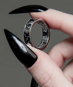 Buy 🎉 ROGUE AND WOLF The Moon Sun And Moon [Blackened Steel] | RING 🎉 -Halloween Item Store rogue and wolf sun and moon blackened steel ring 4 9f437267 69ad 4877 95a9 6d1230e0125b 700x700