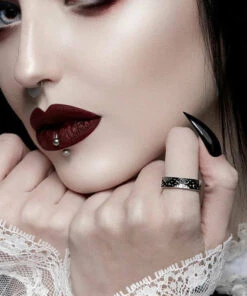 Wholesale ⭐ ROGUE AND WOLF All Third Eye [Blackened Steel] | RING 🌟 -Halloween Item Store rogue and wolf third eye blackened steel ring 2 5f8e924e acc3 4341 8204 227b71146b2f 700x700