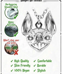 Coupon ✔️ ROGUE AND WOLF Bats Vampire Bat [Mirror Steel] | NECKLACE ⌛ -Halloween Item Store rogue and wolf vampire bat mirror steel necklace 11 397b0734 0018 4283 a244 d7d41292c9be 700x700