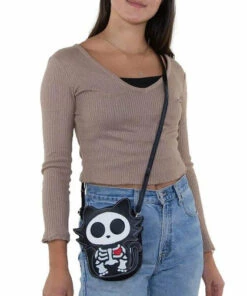 Best deal ❤️ SLEEPYVILLE CRITTERS Cats Glow In The Dark Sugar Skull Cat | CROSSBODY BAG 🔥 -Halloween Item Store sleepyville critters glow in the dark sugar skull cat crossbody bag 5 421a2e77 7920 422f 8897 8e9d4bcfd16e 700x700