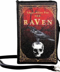 Flash Sale π SLEEPYVILLE CRITTERS Edgar Allan Poe The Raven Vintage Book | CLUTCH BAG π