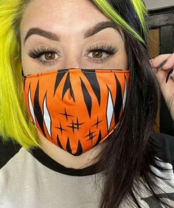 Promo ⌛ SOURPUSS Mens Accessories Diamonds [Orange] | FACE MASK* ✔️