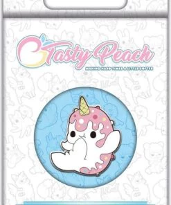 Brand new ⭐ TASTY PEACH STUDIO Kawaii Tasty Peach Nomwhal | ENAMEL PIN 👏