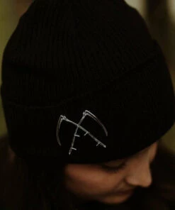 Hot Sale ✨ THE PRETTY CULT Mens Accessories Scythe [Black] | BEANIE 🔔 -Halloween Item Store the pretty cult scythe beanie 5 d04e8d45 9fd7 452e bf77 71b3975ae0bd 700x700