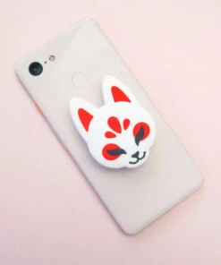 Cheap ❤️ TOKYO SHOJO Anime & Manga Kitsune Mask | PHONE GRIP 🎁 -Halloween Item Store tokyo shojo kitsune mask phone grip 1 700x700