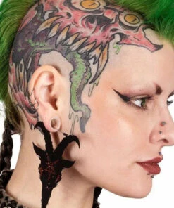 Coupon ⭐ TOO FAST APPAREL Pentacles & Pentagrams Red Pentagram Satan | HOOP EARRINGS 👍 -Halloween Item Store too fast apparel red pentagram satan hoop earrings 3 1fc36b4f 0343 4dac 9872 da818dbce289 700x700