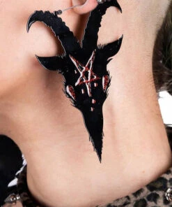 Coupon ⭐ TOO FAST APPAREL Pentacles & Pentagrams Red Pentagram Satan | HOOP EARRINGS 👍 -Halloween Item Store too fast apparel red pentagram satan hoop earrings 4 ae0710e0 0591 4881 af5c f451ae32462b 700x700