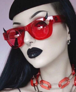 Promo 🛒 VULGATI Mens Accessories The Beast [Blood Red] | DEATH GOGGLES ⭐