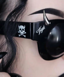 Buy ✨ VULGATI Mens Accessories The Beast [Vampire Black] | DEATH GOGGLES 🥰 -Halloween Item Store vulgati the beast death vampire black sunglasses 4 63ed05e6 ea3b 46ef b09b 9369258ce507 700x700