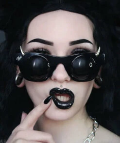 Buy ✨ VULGATI Mens Accessories The Beast [Vampire Black] | DEATH GOGGLES 🥰 -Halloween Item Store vulgati the beast death vampire black sunglasses7 5db7a752 6b7e 4a09 b105 1b47ed7e1e12 700x700