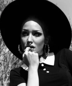 Budget 🛒 KILLSTAR Grunge Witch | BRIM HAT" 😀 -Halloween Item Store witch brim hat 1 700x700